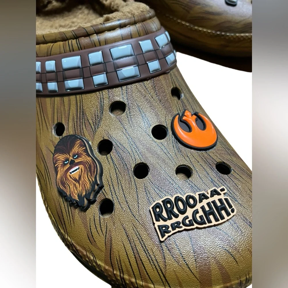 Star Wars Chewbacca X Crocs Classic Lined Clog Espresso Size Junior 6